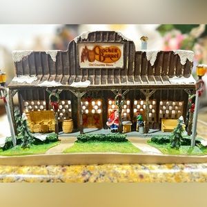 Department 56 Resin Cracker Barrel Christmas Light Up for Christmas Village